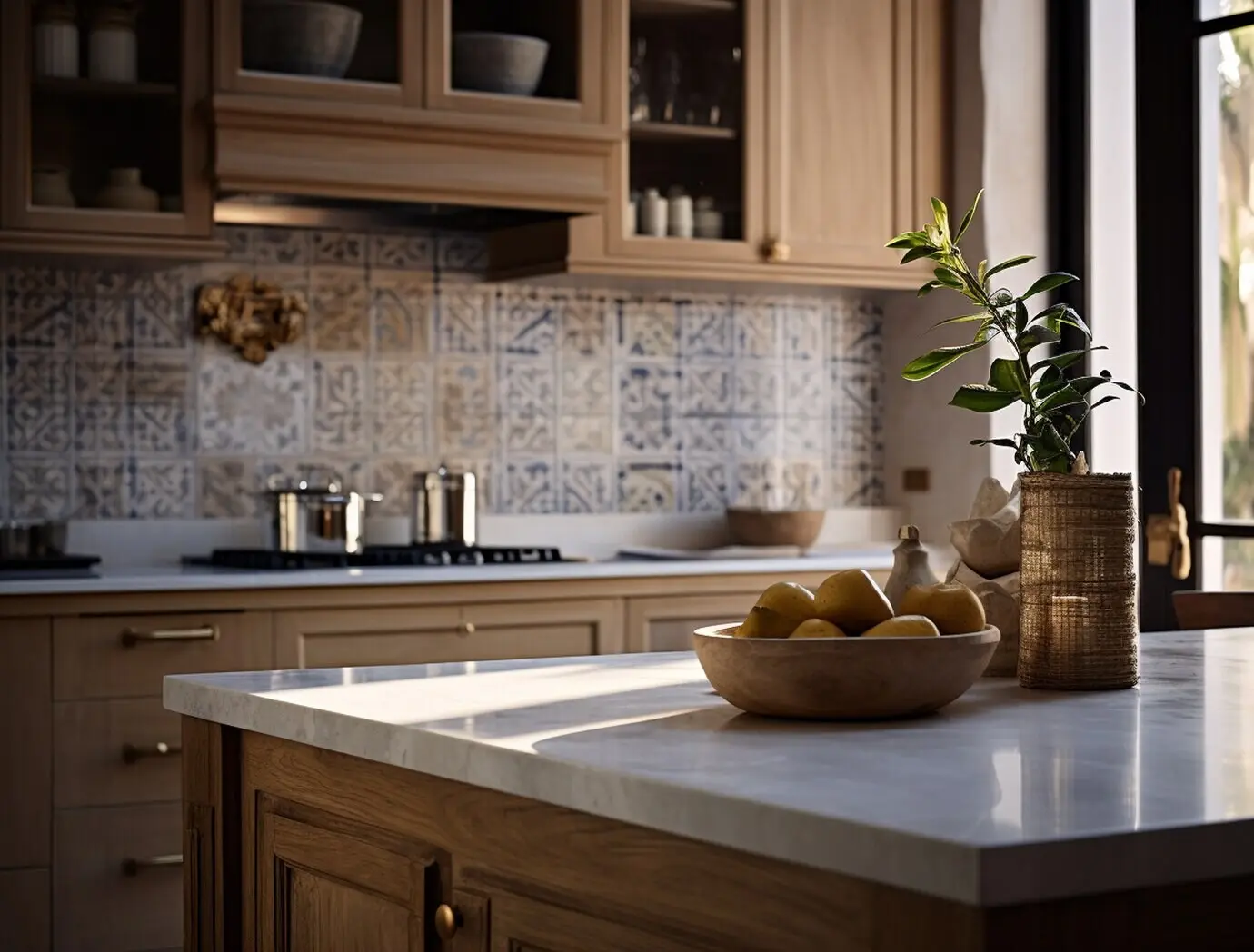 Schöne Innenraumgestaltung einer Küche